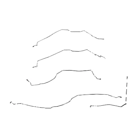 2000-2002 Chevrolet Tahoe Front Brake Line Kit Stainless Steel TKT0012SS